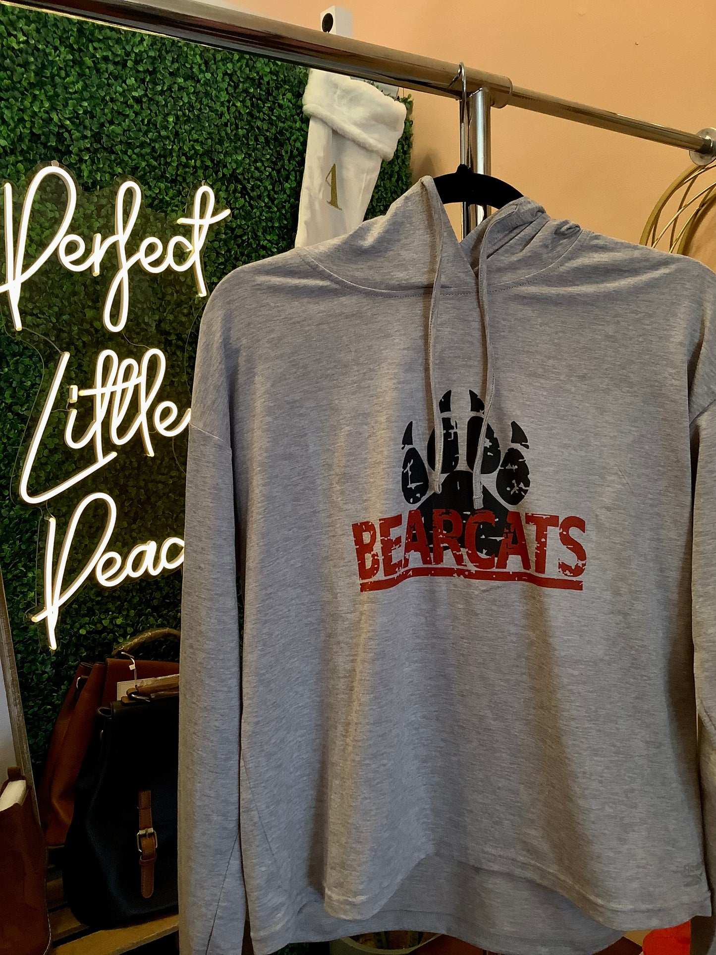 The Shine Creation- Grey Bearcats Crop Sweatshirt