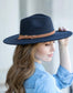 Wide Brim Panama Fedora Hat