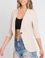 Taupe One Button Blazer