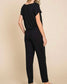 Boat Neck Solid Jumpsuit