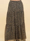 Maxi Dark Floral Skirt