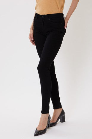 High Rise Super Skinny Black Jeans