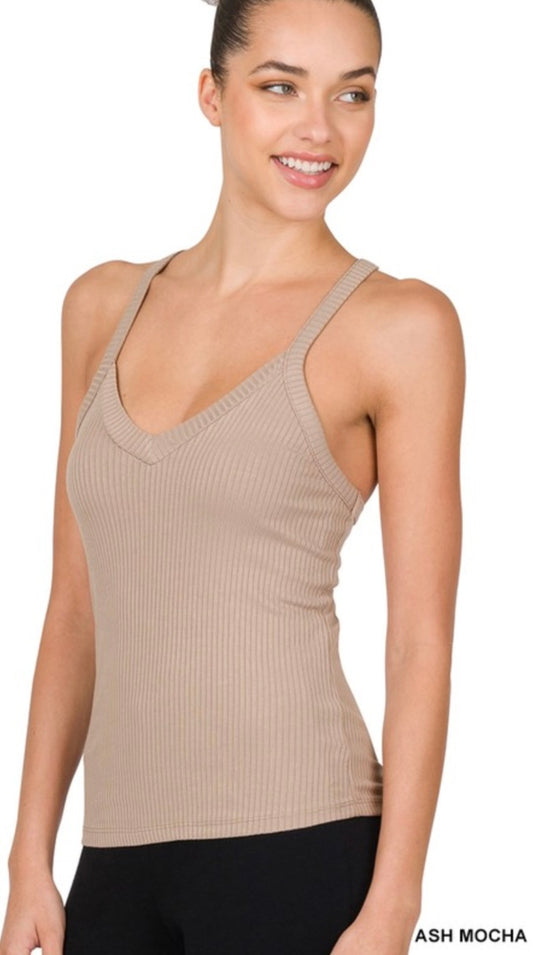 Ribbed Crop Cami