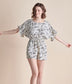 Cream Woven Flutter Tie-Back Romper
