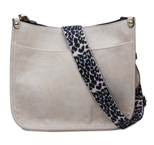 Leopard Print Strap Crossbody Purse