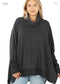 Cowl Neck Poncho Sweater