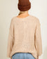 Loose Fit Raw Seamed Sweater