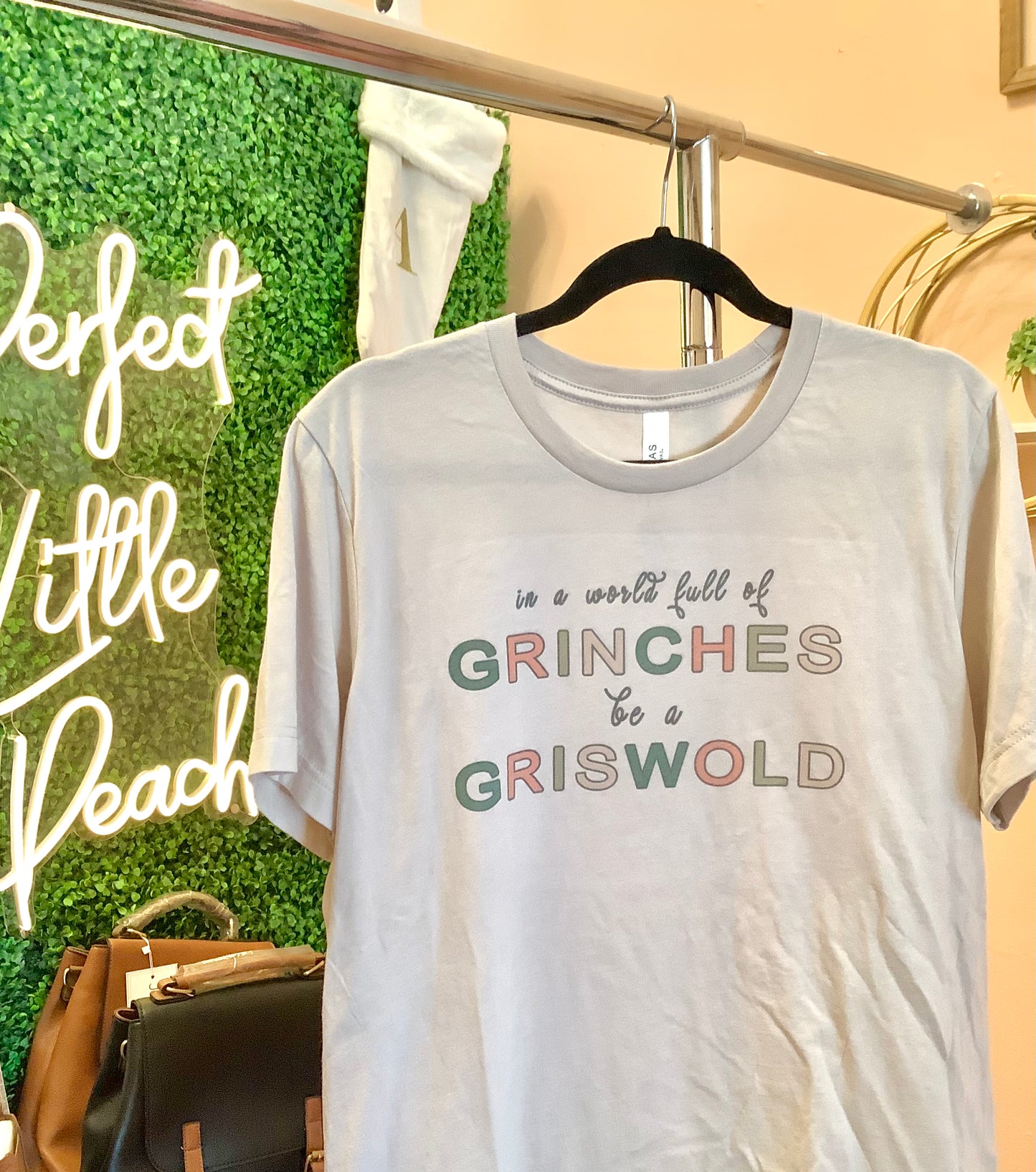 The Shine Creation- Grey Grinch/ Griswold Tee